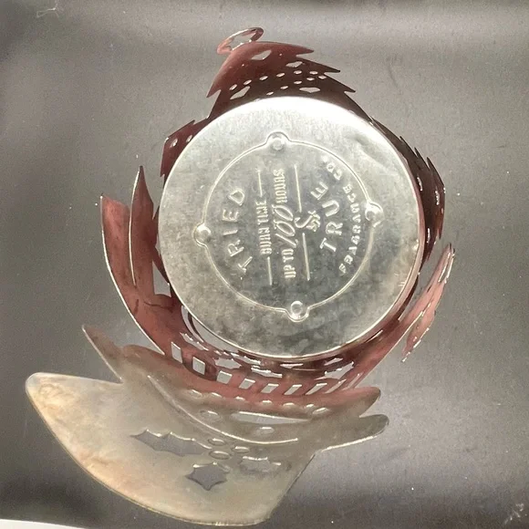 Tin Cut Out Snowman Candle Cover Gold Papier-Mâché tree Topper Christmas Decor - Picture 13 of 16